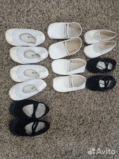 Купальник, чешки, балетки для гимнастики 110 см