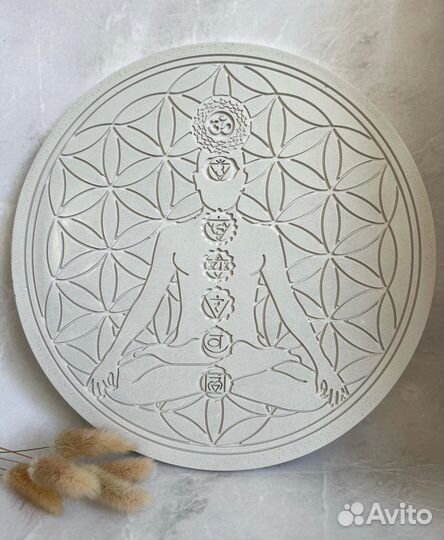 Силиконовая форма 7 чакр поднос