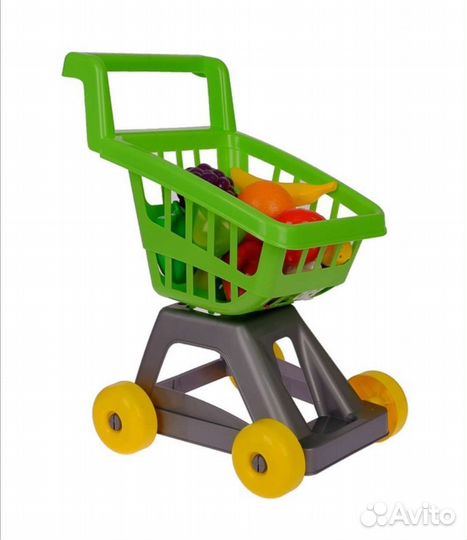 Тележка для супермаркета с фруктами/овощами новая