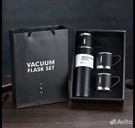 Термос с 2 кружками