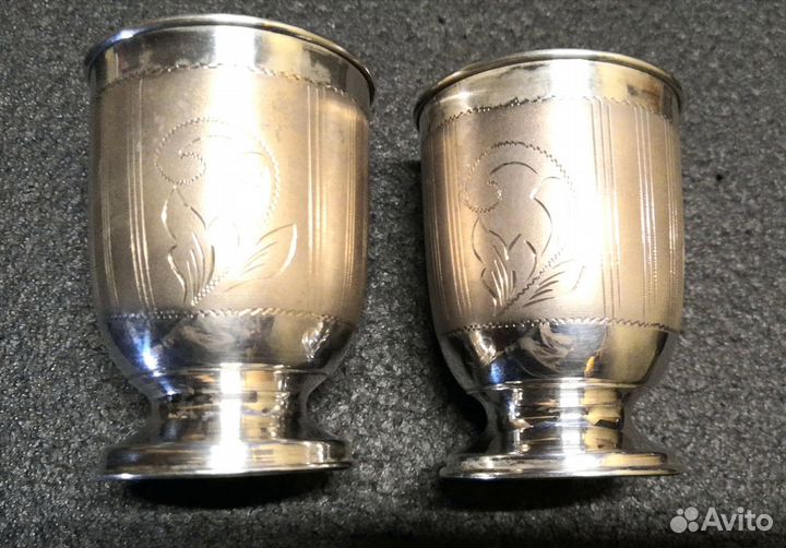 Две серебряные стопки 925
