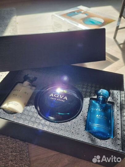 Мужской подарочный набор Bvlgari Aqva pour новый