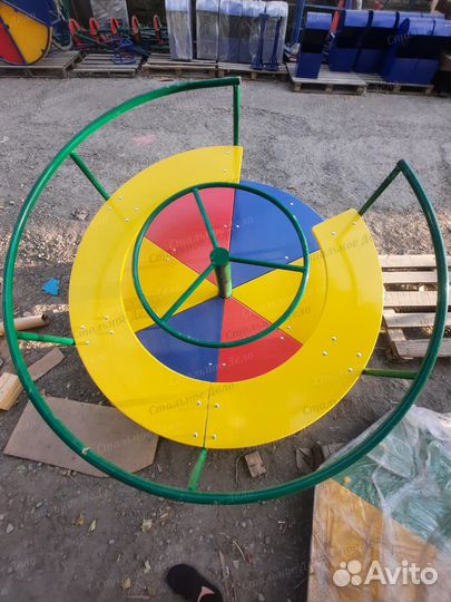 Детская горка, карусель, балансир G3368