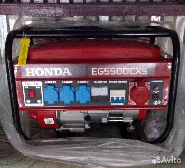 Бензогенератор honda eg5500cxs
