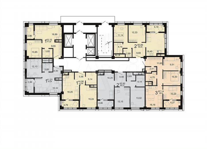 1-к. квартира, 41,2 м², 9/23 эт.