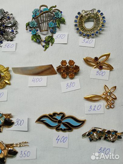 Брошь, броши винтажные