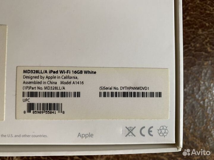 Apple iPad wi-fi 16 GB White