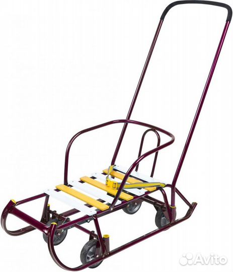Санки Nika детские с выдвижными колесами. Новые