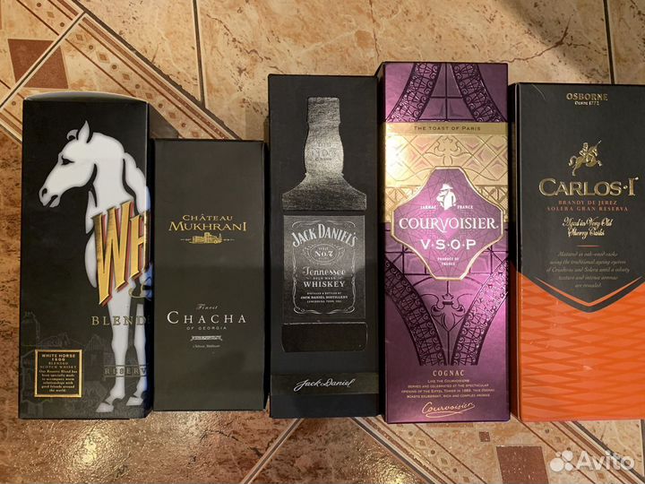 Коробки от вина,виски,шампанского,коньяка