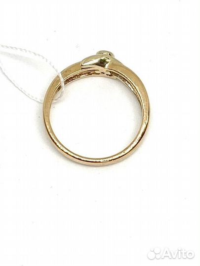 Золотое кольцо с бриллиантом 18р