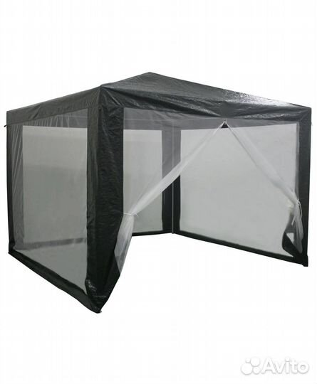 Шатер садовый 3х3 м зелёный, антимоскитная сетка