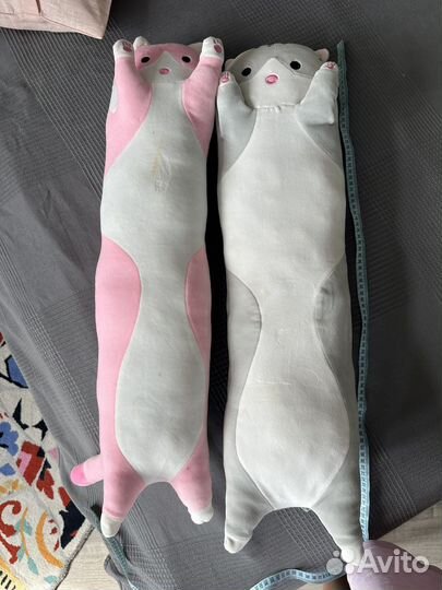 Подушка кошка 80 см велюр