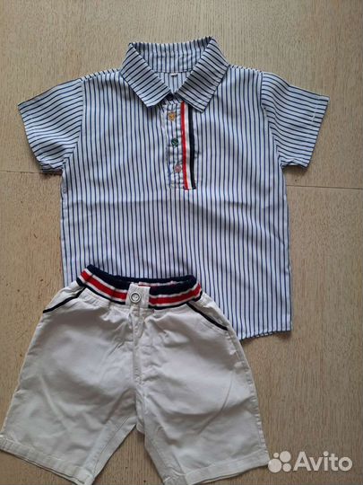 Костюм (рубашка+ шорты),р.110