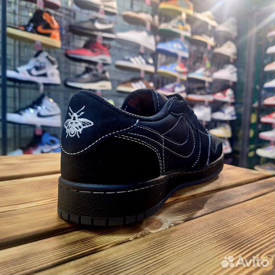 Кроссовки Air Jordan 1 Low Black Phantom