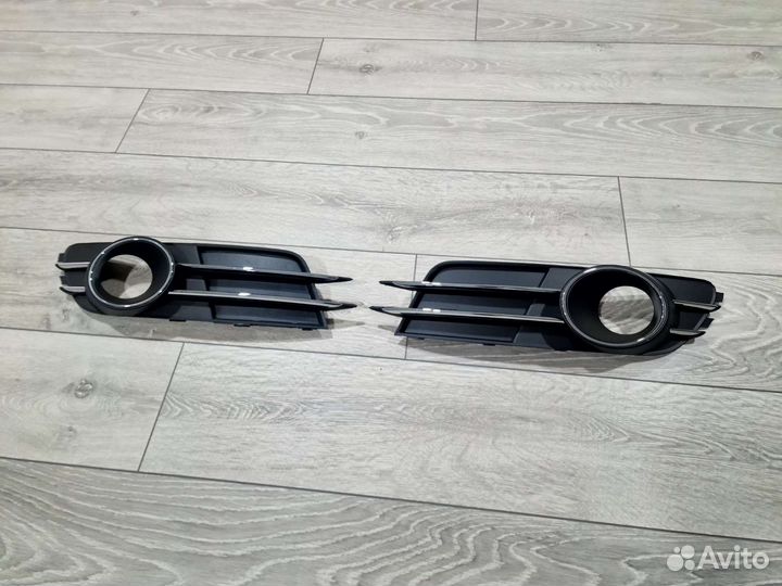 Решётка бампера под птф Audi A6 C7 (2011-2014)