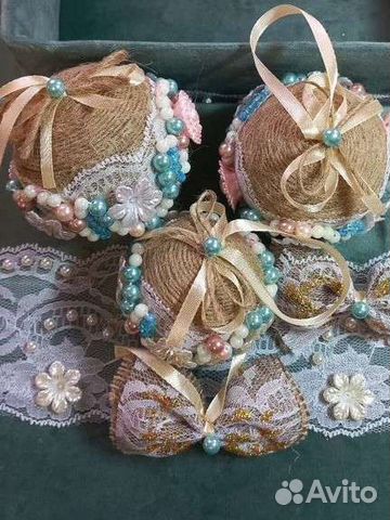 Елочные игрушки ручной работы