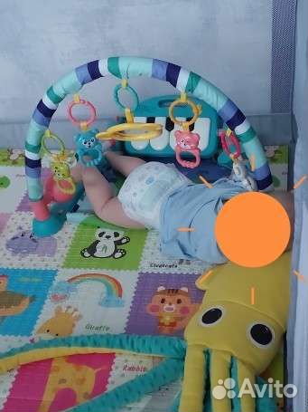 Развивающий музыкальный коврик для малышей