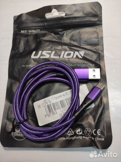 USB Type C Кабель Micro USB Провод с индикатором