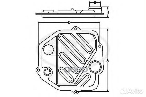 Фильтр АКПП toyota corolla/RAV4 -00/avensis 97
