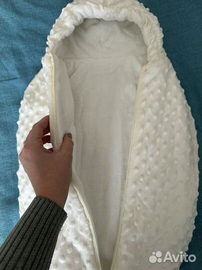 Конверт + кокон на выписку теплый