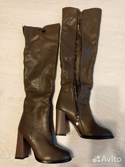 Сапоги женские еврозима натуральная кожа 37 р
