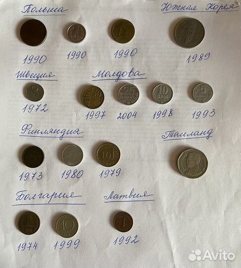 Монеты и банкноты деагостини и ходячка зарубежья