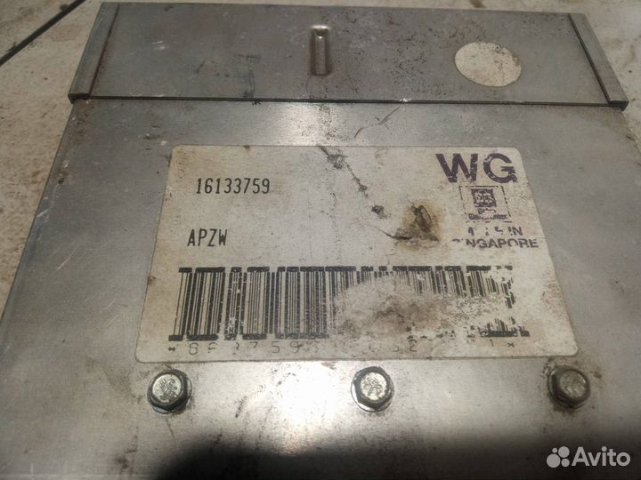 Блок управления двигателем Opel Vectra A 16133759