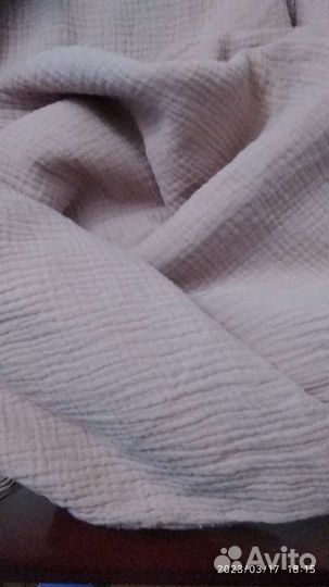 Муслин 2-х слойный 2 метра производство Турция