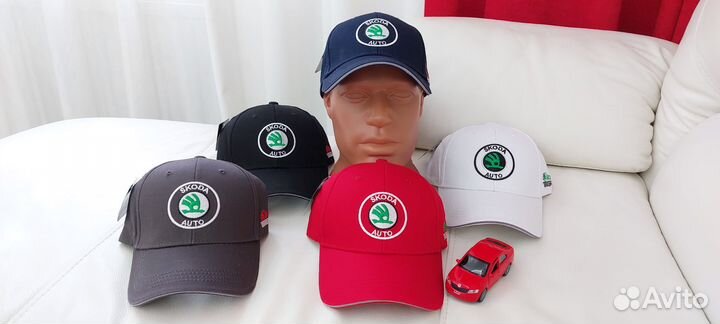 Бейсболка с логотипом автомобиля Skoda хлопок