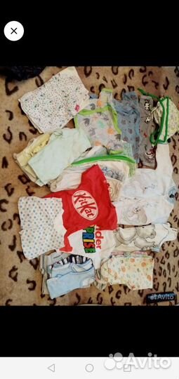Вещи пакетами от 0 до 12+ месяцев