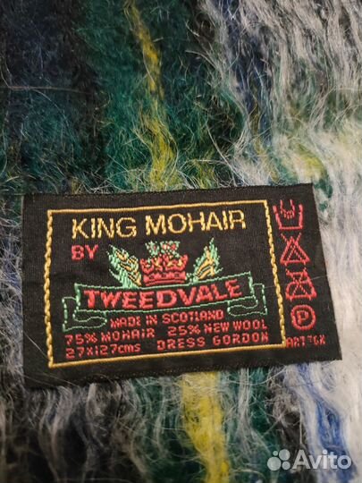 Винтажный мохеровый шарф king mohair