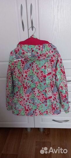 Ветровка на флисе для девочки р128