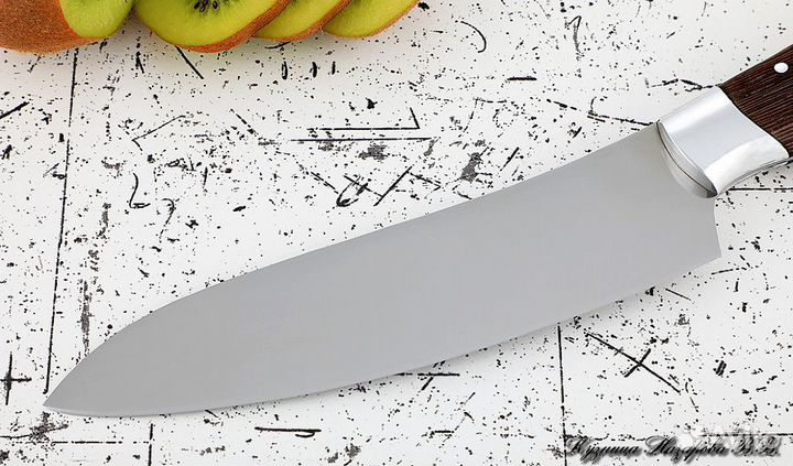 Кухонный нож № 10 сталь 95Х18 рукоять дюраль венге