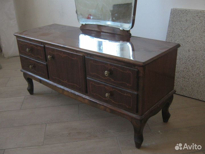 Зеркало с тумбой (Трюмо, винтаж, Венгрия 60-70х)