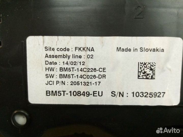 Щиток приборов Ford Focus CB8 pnda 2012