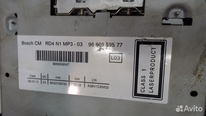 Магнитола Peugeot 3008, 2010