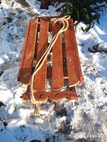 Санки деревянные