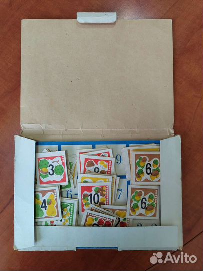 Винтажное лото детское обучающее (Латвия)
