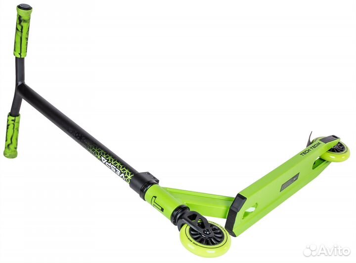 Самокат трюковой Tech Team Vespa зеленый новый