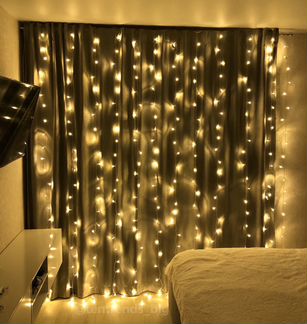 Премиум Гирлянда занавес штора