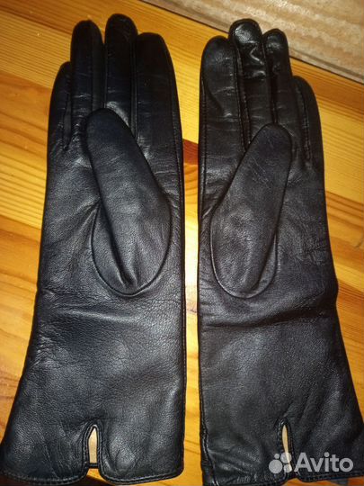 Перчатки женские кожаные размер 7