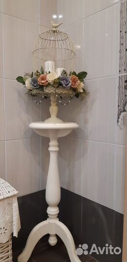 Клетка для интерьера с подставкой