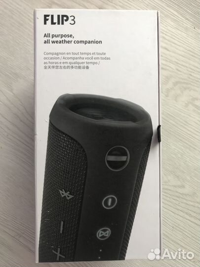 Коробка от оригинальной колонки JBl Flip 3