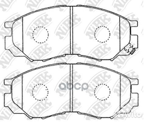 Колодки тормозные дисковые PN3369 PN3369 NiBK