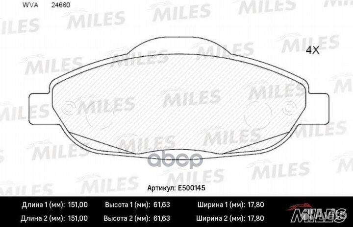 Колодки тормозные передние (Смесь ceramic) peug