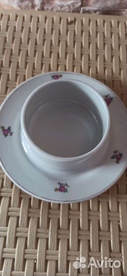 Фарфоровая масленка СССР