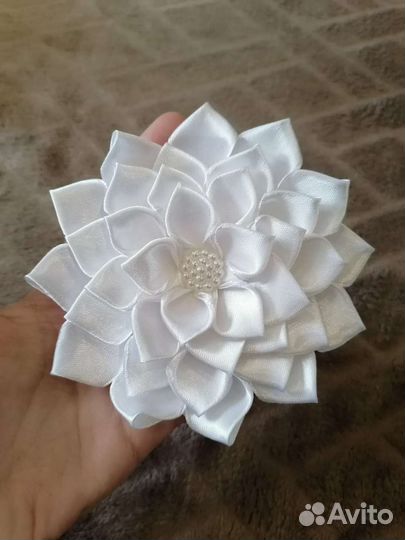 Резинка для волос, заколка, бант ручной работы