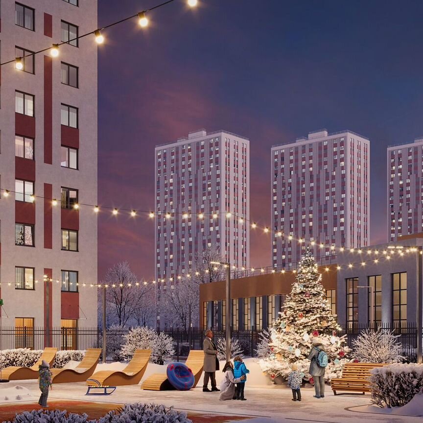 1-к. квартира, 34,4 м², 22/25 эт.