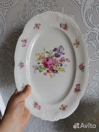 Тарелки мейсенский букет Польша, Чехия, гдр