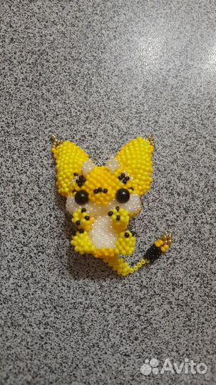 Амигуруми из бисера ушастик